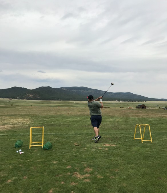 hubs at the driving range
